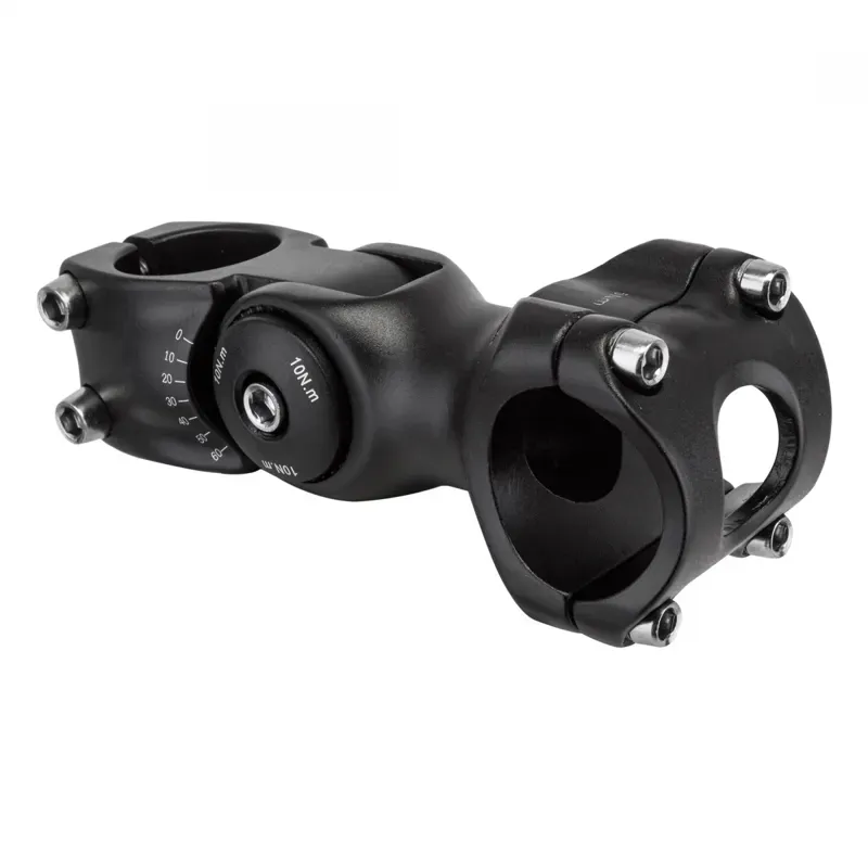 Sunlite Adjustable 95 Universal 31.8-25.4/28.6-25.4 MTB Stem in Black