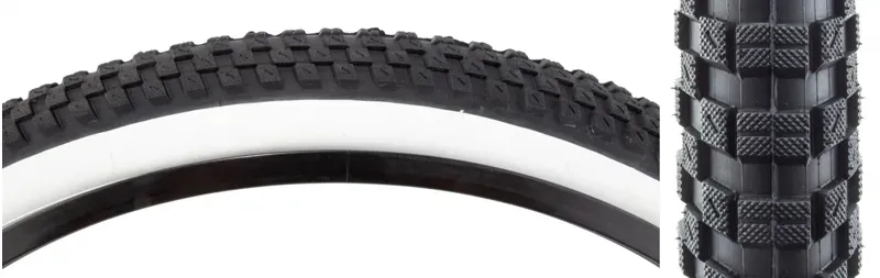 Tire - Sunlite 26 x 2.125 White Sidewall Wire Bead Cruiser