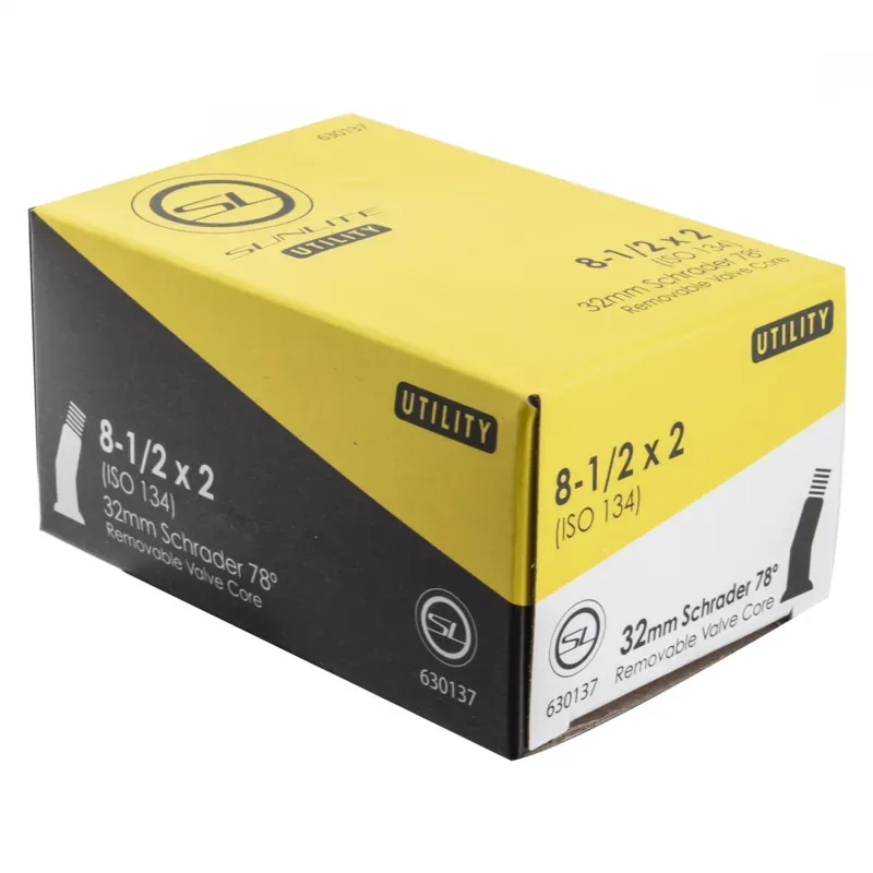 Sunlite Utili-T Moped/Scooter/Surry/Wheel Chair 8-1/2x2 Inner Tube in Black