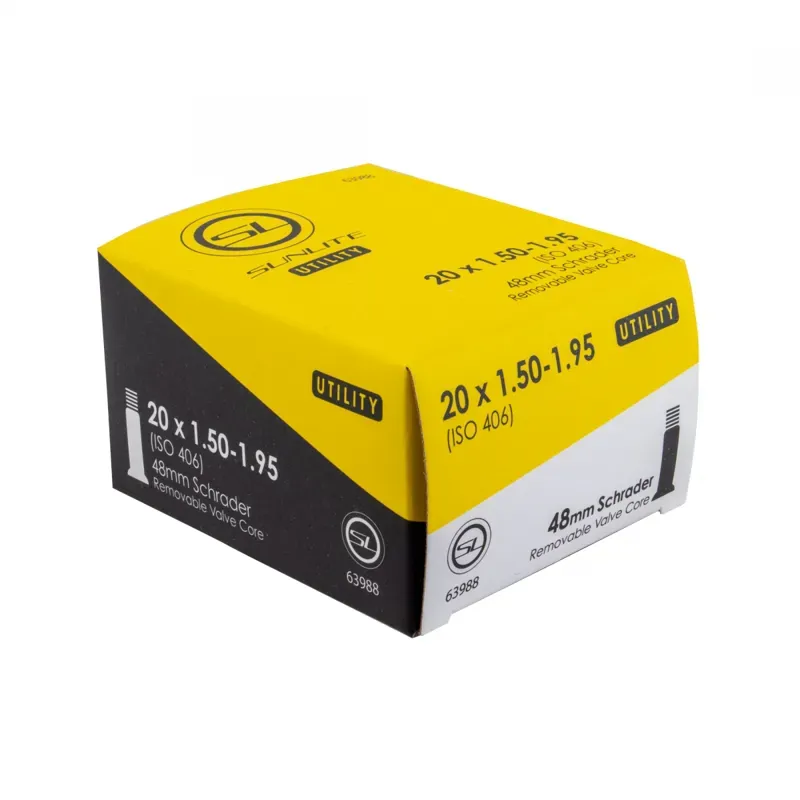 Sunlite Utili-T Schrader Valve Inner Tube - 39mm 20x1.50-1.95
