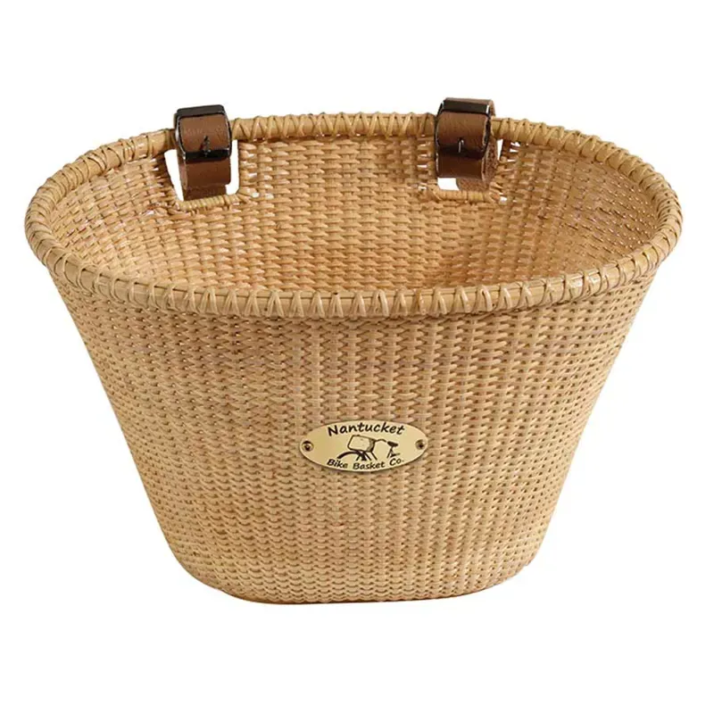 Nantucket Lightship Collection Oval Basket In Beige