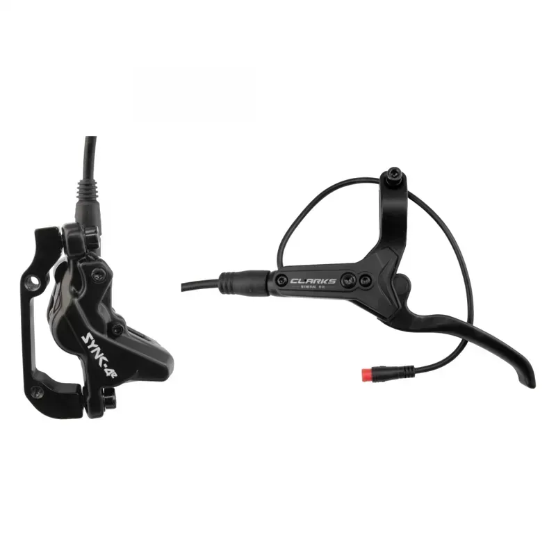 Clarks SYNC-4E Hydraulic Front Disk Brake w/ Lever in Black