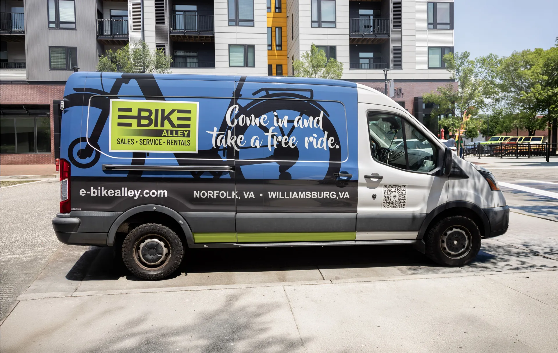 E-Bike Alley delivery van