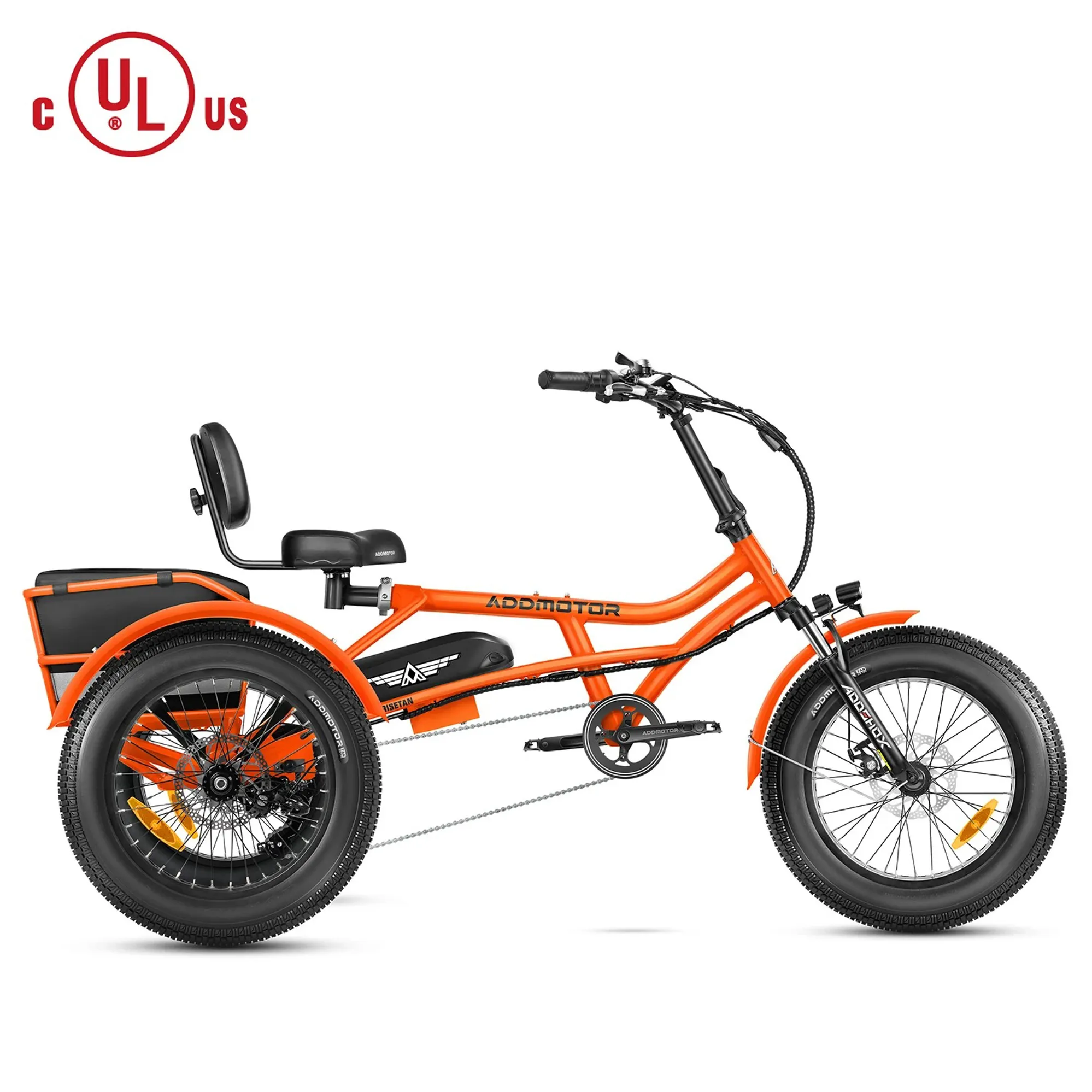 Addmotor - Arisetan II M-360 Semi-Recumbent E-Trike in Orange Addmotor - Arisetan II M-360 Semi-Recumbent E-Trike in Orange