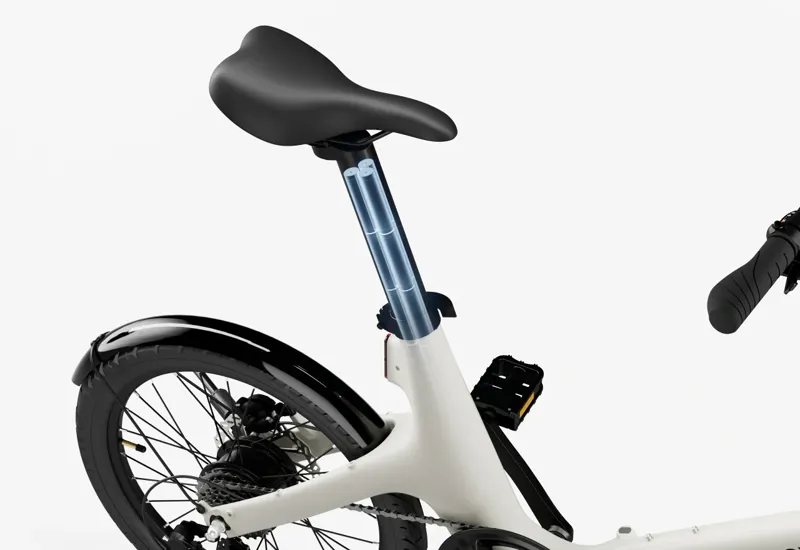 Urtopia Carbon Fold Step-Thru E-Bike in Creme-9