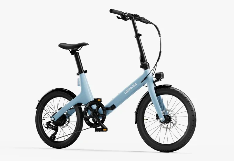 Urtopia Carbon Fold Step-Thru E-Bike in Blue-1