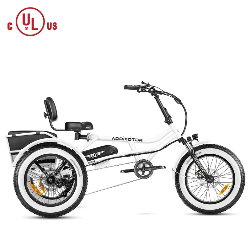 Addmotor Arisetan II M-360 Semi-Recumbent E-Trike in Pearl White-1