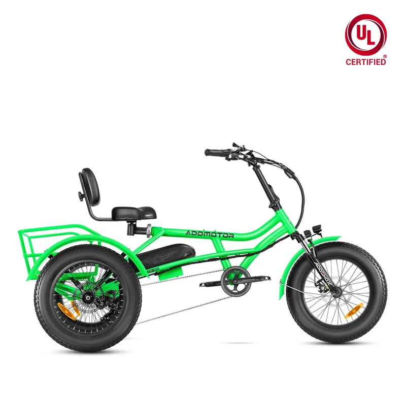 Addmotor Arisetan II M-360 Semi-Recumbent E-Trike in Green