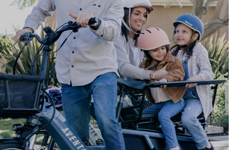 Aventon Abound Cargo E-Bike In Sage-5