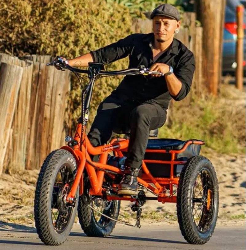AddMotor - Arisetan II - M-360 Semi-Recumbent E-Trike in Orange-1