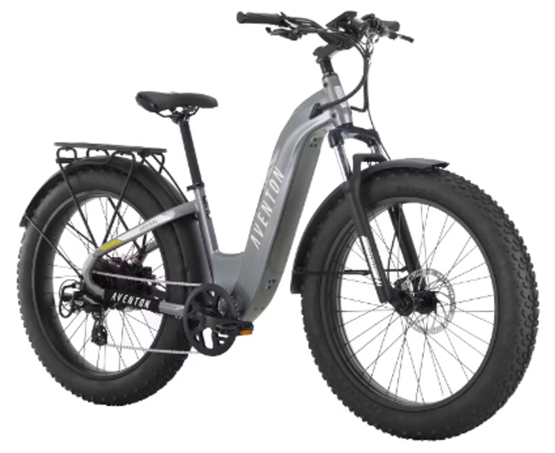 Aventon Aventure.2 Step-Through Fat Tire E-bike in Slate Grey-1
