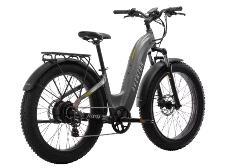 Aventon Aventure.2 Step-Through Fat Tire E-bike in Slate Grey-2