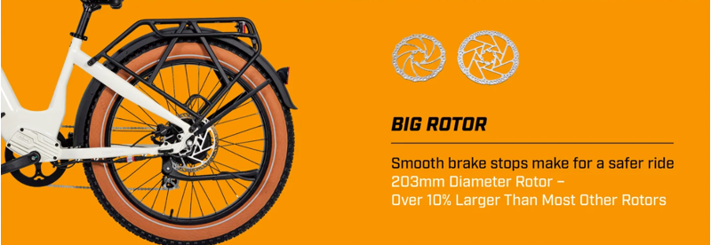 AIMA Big Sur All-Terrain E-Bike in White-5