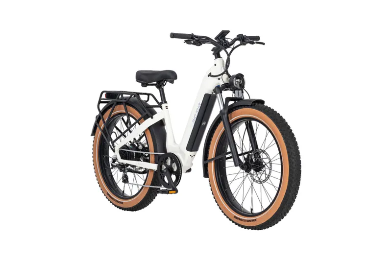 AIMA Big Sur All-Terrain E-Bike in White-1