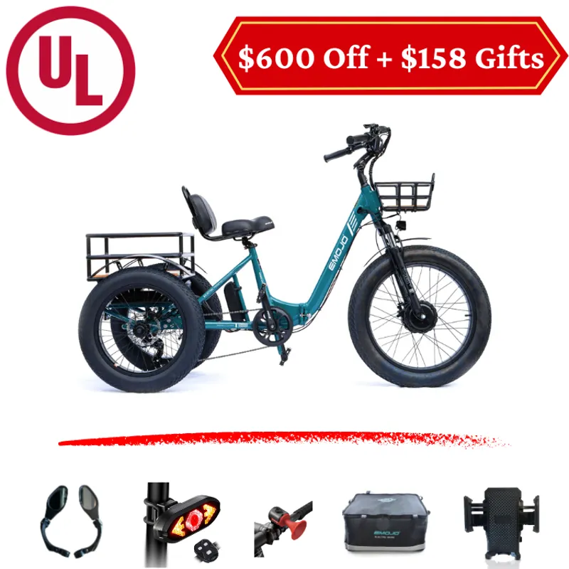 Emojo Bison Pro Electric Trike in Green