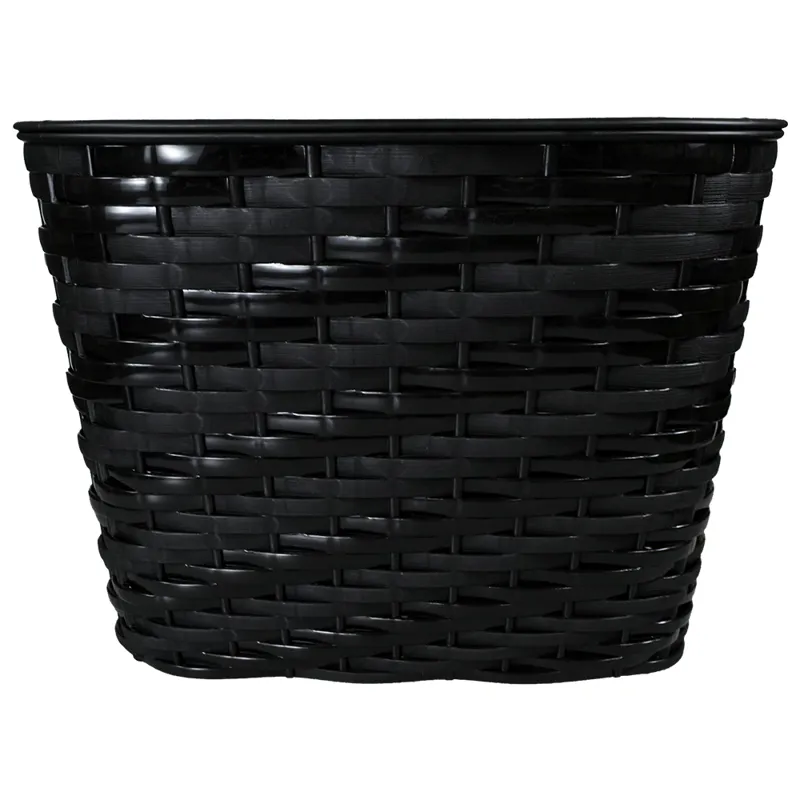 Woven Poly Black Front Basket
