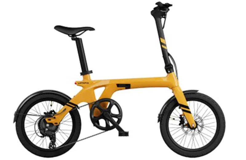 Urtopia Foldable Smart Carbon Fiber Ebike Saffron Yellow
