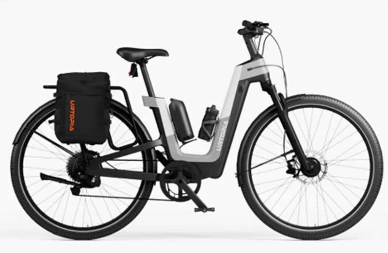Urtopia Fusion GT Smart Carbon Fiber Step-Thru Ebike in Elegant Grey-3