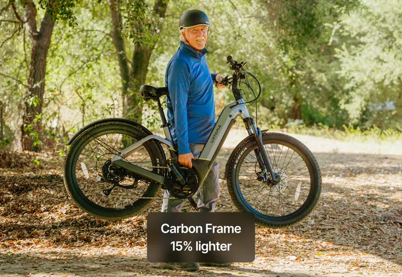 Urtopia Atom Carbon E-Bike in Olive-2