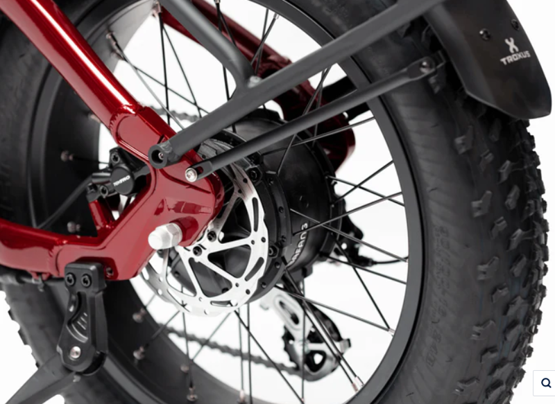 Troxus Lynx Plus 20 Inch Fat-Tire Step-Thru in Metallic Red-5