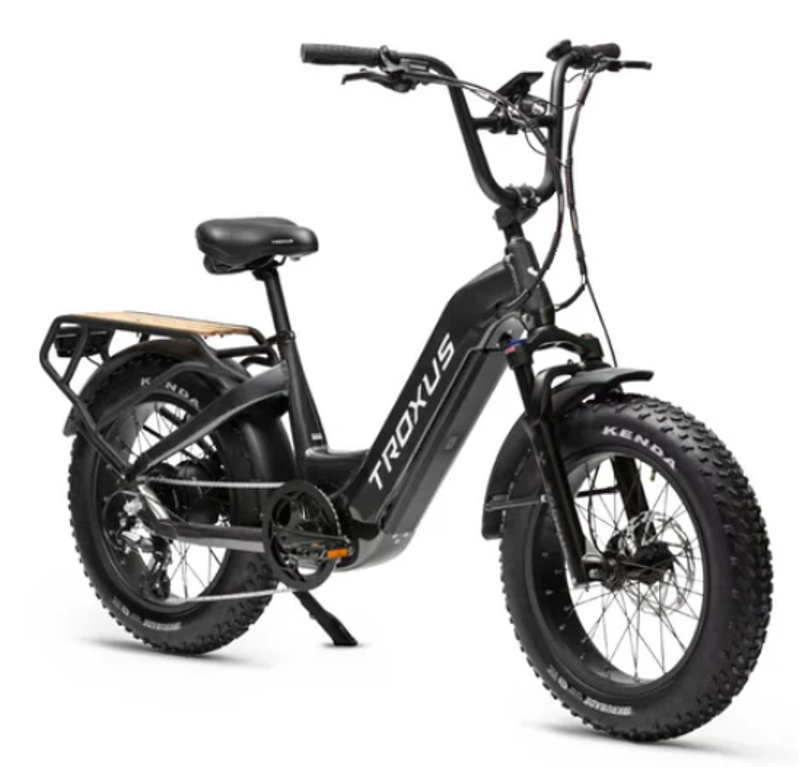 Troxus Lynx Plus 20 Inch Fat-Tire Step-Thru in Charcoal Grey-1