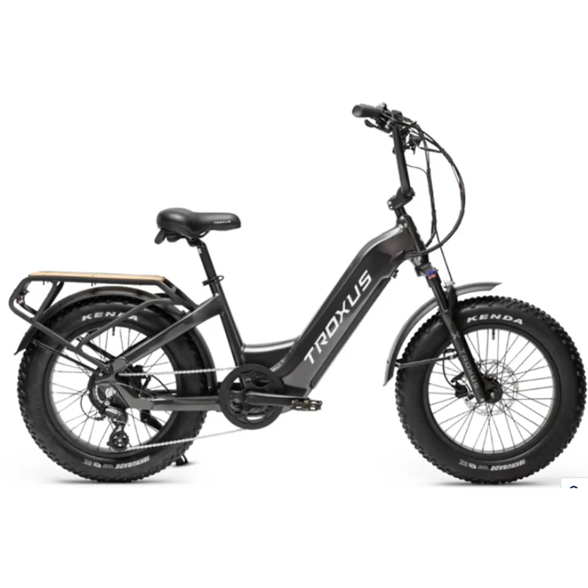 Troxus Lynx Plus 20 Inch Fat Tire Step Thru in Charcoal Grey