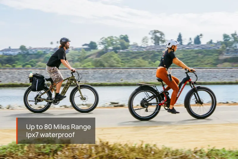 Mokwheel Obsidian 2.0 Full Suspension E-bike in Black/Red-10