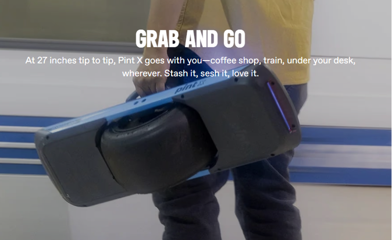 Onewheel Pint X: Powder Blue-4
