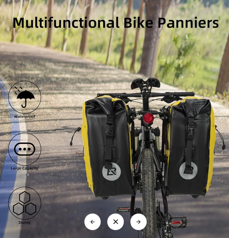 Waterproof Large Pannier Bag Yellow-2