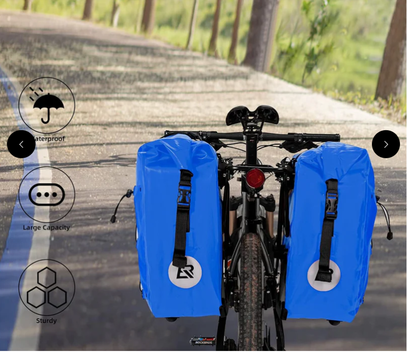Waterproof Large Pannier Bag Blue-2
