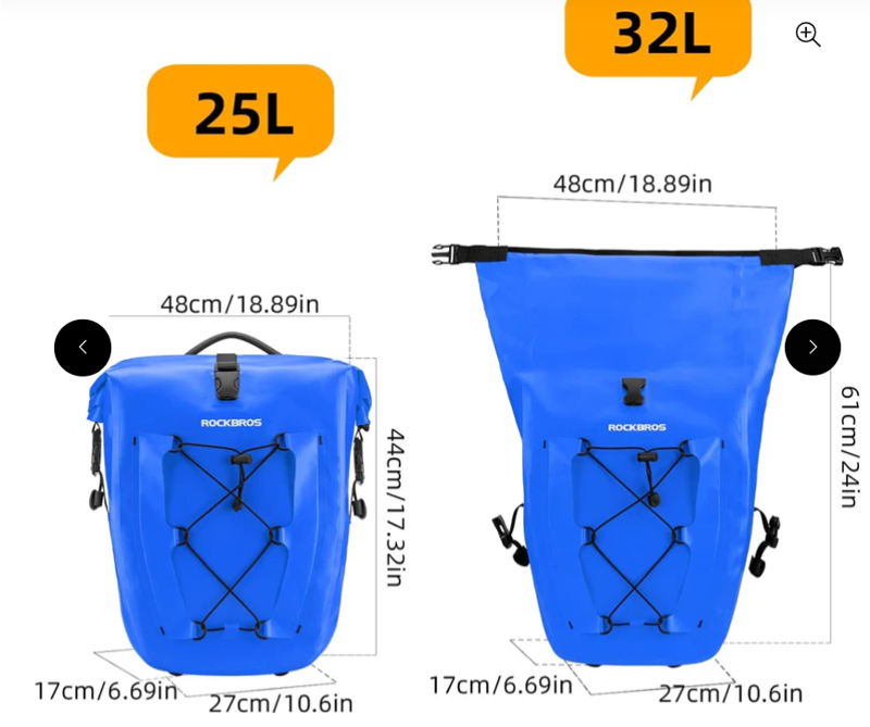 Waterproof Large Pannier Bag Blue-5