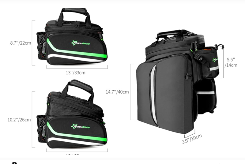 Trunk Bag - Waterproof Panniers 45L Large Capacity - Black Grey-1