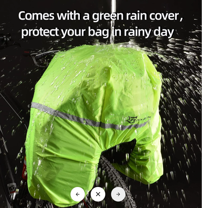 Trunk Bag - Waterproof Panniers 45L Large Capacity - Black Grey-6