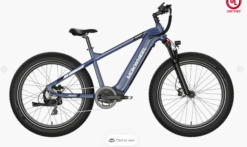 Mokwheel Basalt Step-Over Fat Tire E-bike Dark Blue 2024