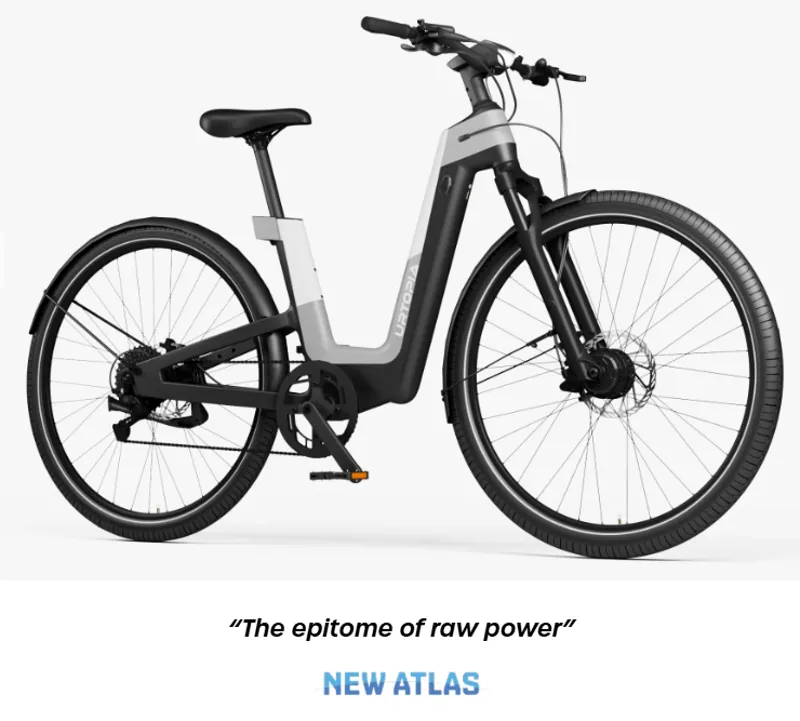 Urtopia Fusion GT Smart Carbon Fiber Step-Thru Ebike in Elegant Grey-4