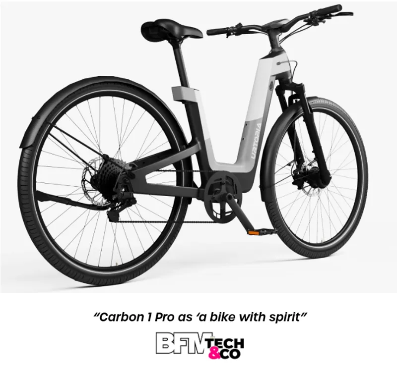 Urtopia Fusion GT Smart Carbon Fiber Step-Thru Ebike in Elegant Grey-5