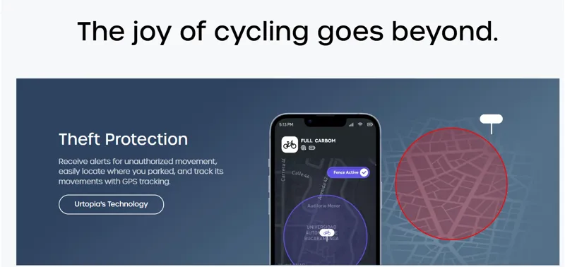 Urtopia Fusion GT Smart Carbon Fiber Step-Thru Ebike in Elegant Grey-8
