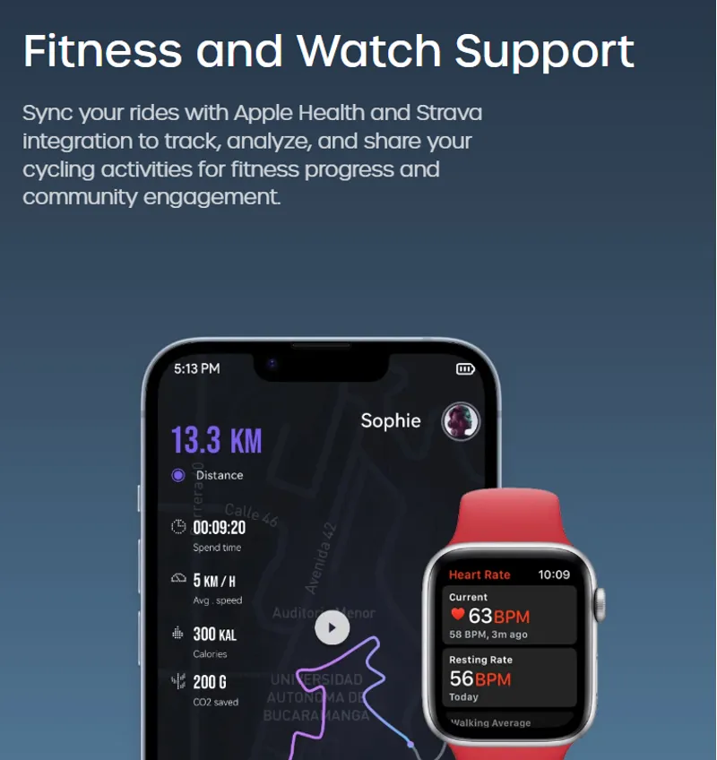 Urtopia Fusion GT Smart Carbon Fiber Step-Thru Ebike in Elegant Grey-10