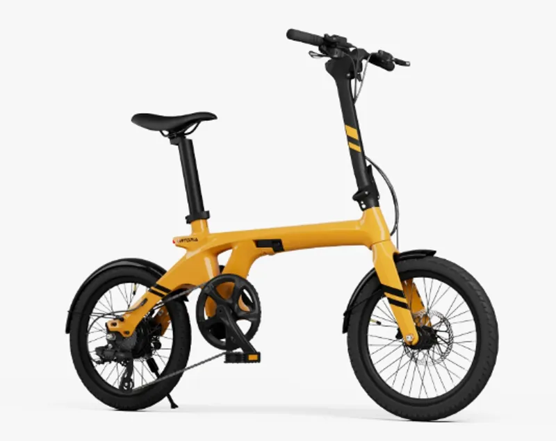 Urtopia Foldable Smart Carbon Fiber Ebike Saffron Yellow-1