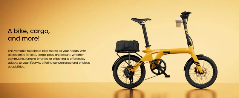 Urtopia Foldable Smart Carbon Fiber Ebike Saffron Yellow-11