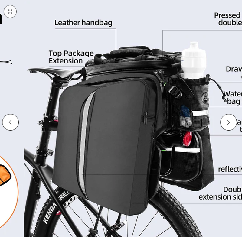 Waterproof Carbon Leather Cargo Pack 34L -1