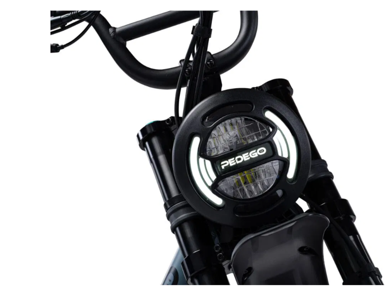 Pedego Moto Electric Bike - Matte Black w/ Mag Wheels 20 inch wheels-4