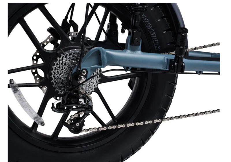 Pedego Moto Electric Bike - Matte Black w/ Mag Wheels 20 inch wheels-6