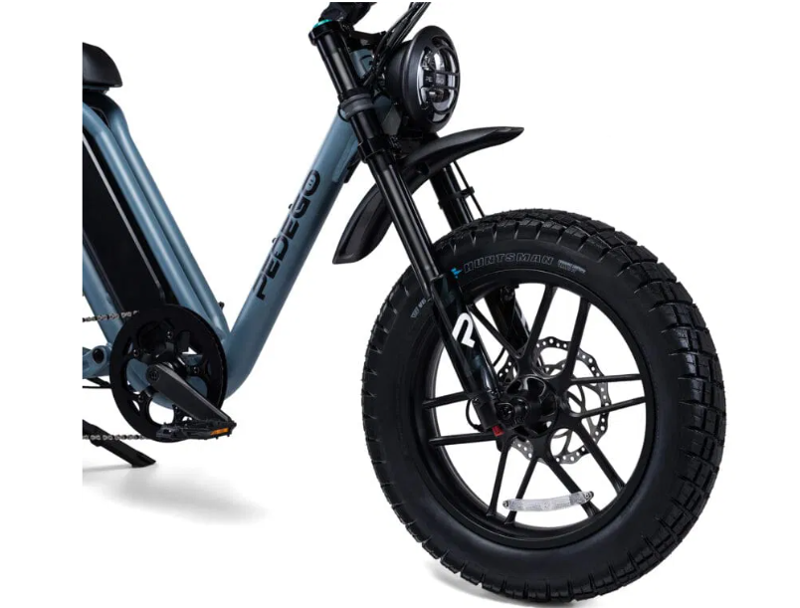 Pedego Moto Electric Bike - Matte Black w/ Mag Wheels 20 inch wheels-2