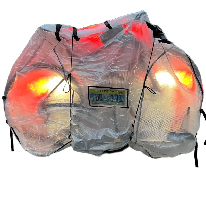 Translucent Dual or Single Ebike Cover Adjustable - Bikase