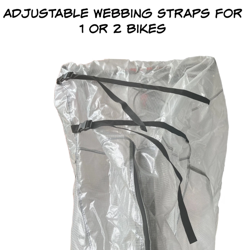 Translucent Dual or Single Ebike Cover Adjustable - Bikase-2