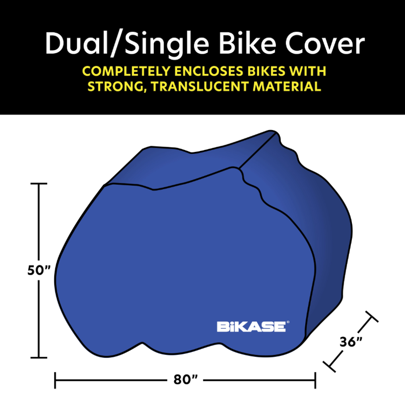 Translucent Dual or Single Ebike Cover Adjustable - Bikase-3