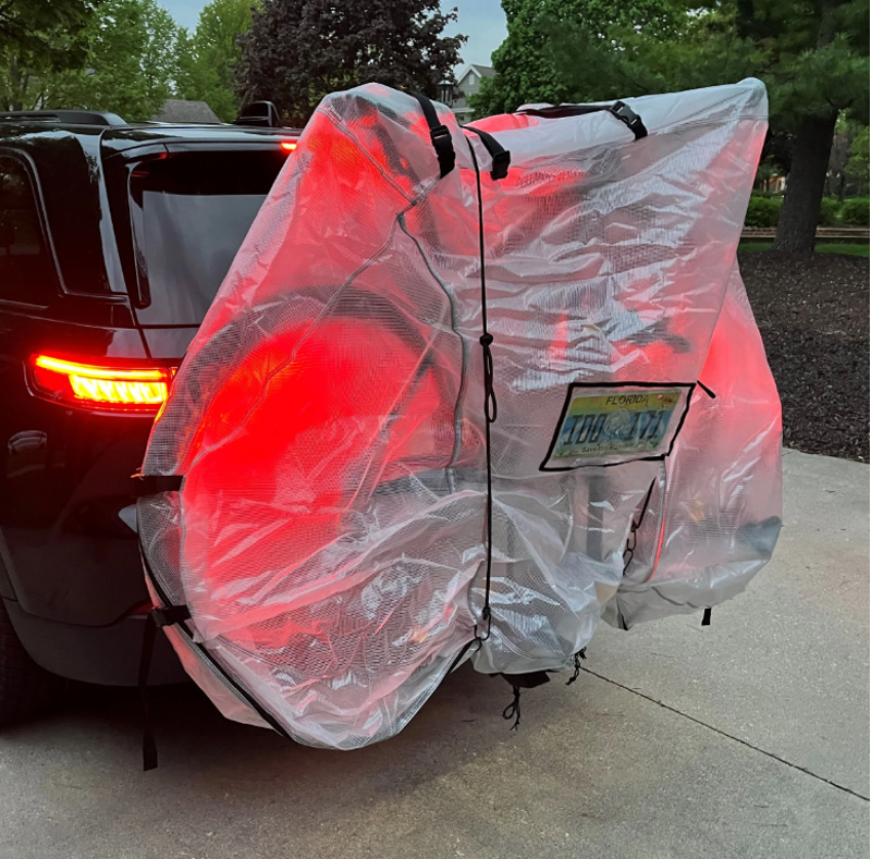 Translucent Dual or Single Ebike Cover Adjustable - Bikase-4