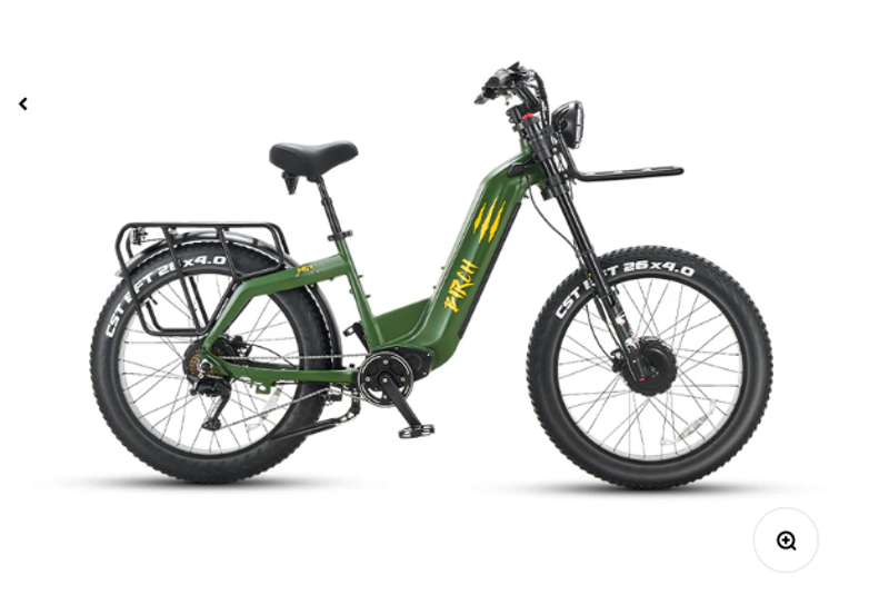 Birch Grolar AWD Hunting Electric Fat Tire Bike Jungle Green-1