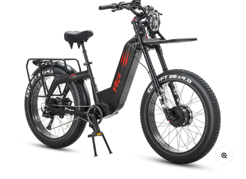 Birch Grolar AWD Hunting Electric Fat Tire Bike Midnight Black